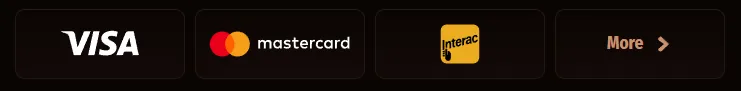 WestAce Casino payment methods with Visa, Mastercard and Interac